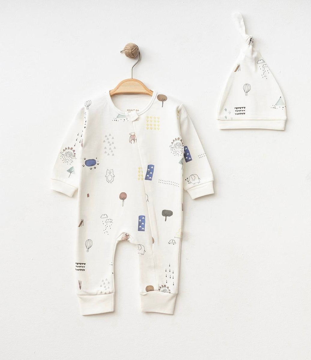 KOMBINEZON NA ZIP I KAPA