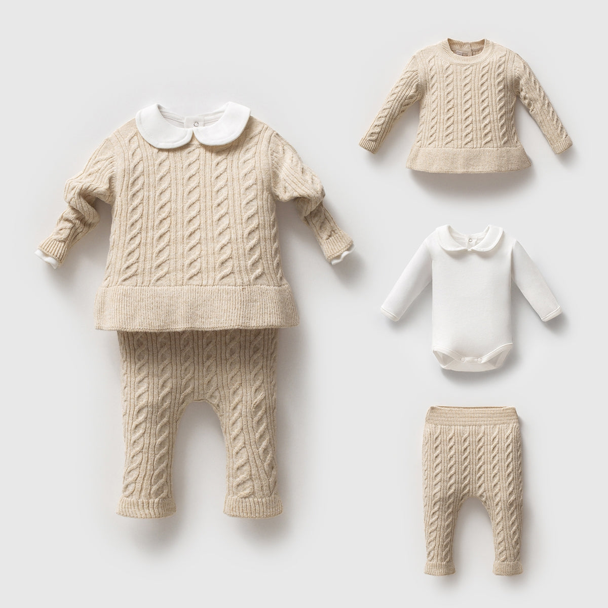 PREMIUM KNIT DŽEMPER I PANTALONICE U SETU SA BODIĆEM