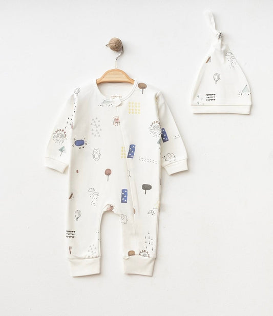 KOMBINEZON NA ZIP I KAPA