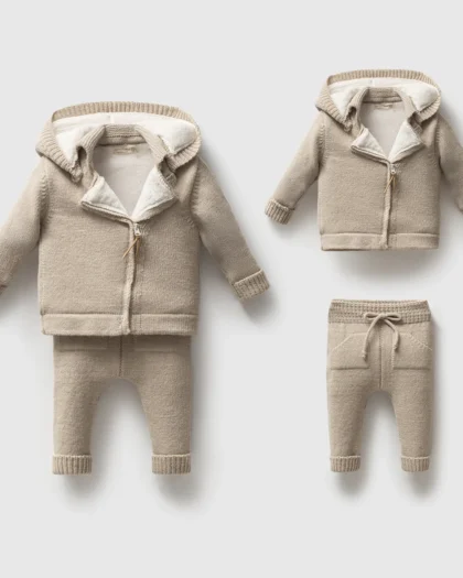 KNIT PLETENA JAKNICA I PANTALONICE