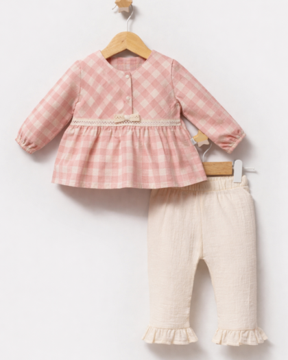 ROSIE GINGAM KOŠULJICA I PANTALONE