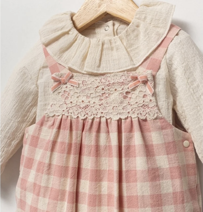 ROSIE GINGAM KOMBINEZON I KOŠULJICA SA TRAKICOM - Slika 4