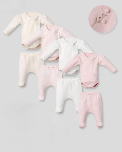 FLORIA SET - BODI NA PREKLOP I PANTALONICE