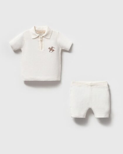 NIPPERLAND KNIT POLO SET