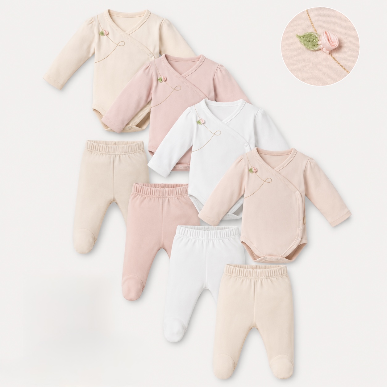 ROSIE SET - BODI NA PREKLOP I PANTALONICE