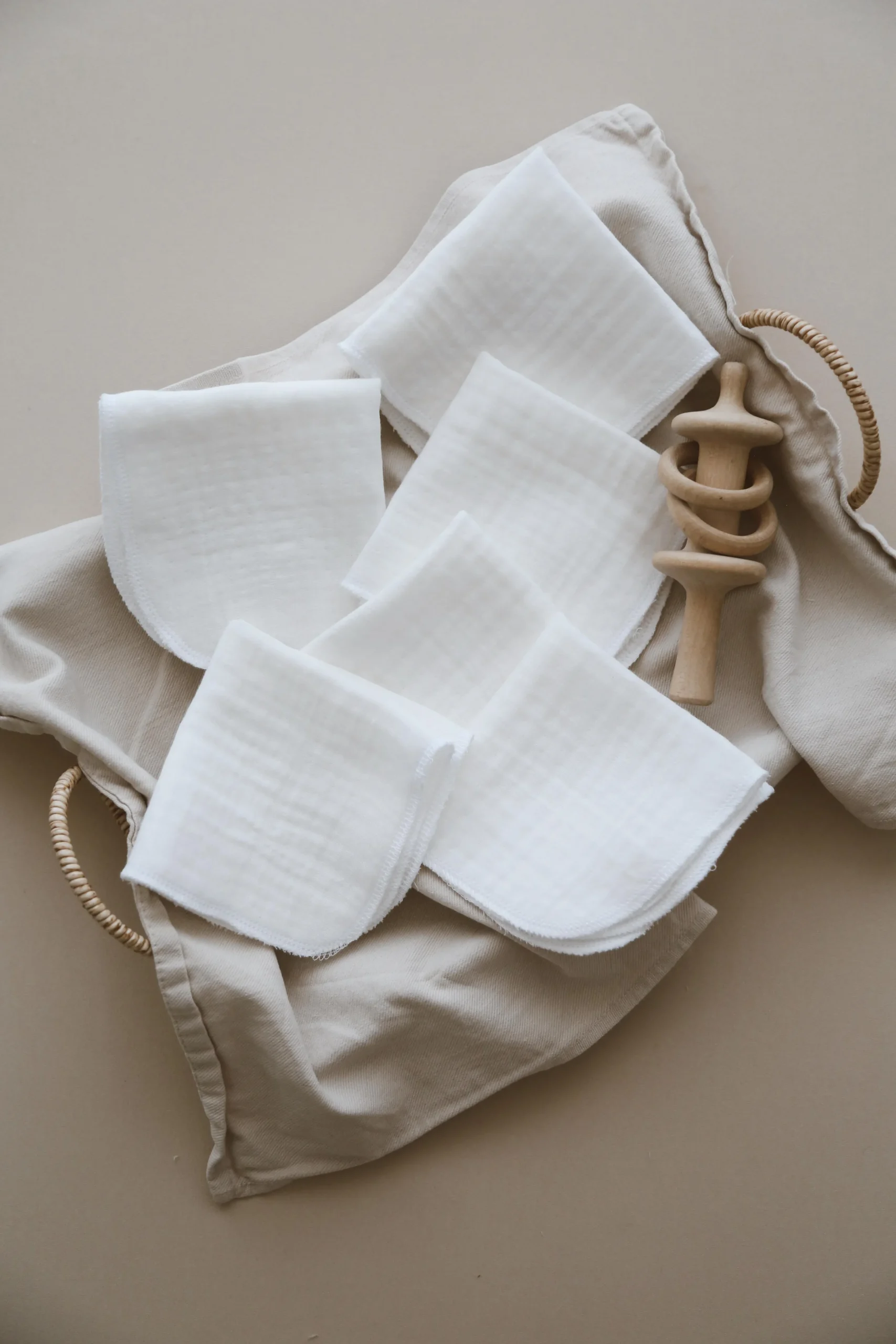SET OD 6 BELIH MUSLIN MARAMICA - Slika 3