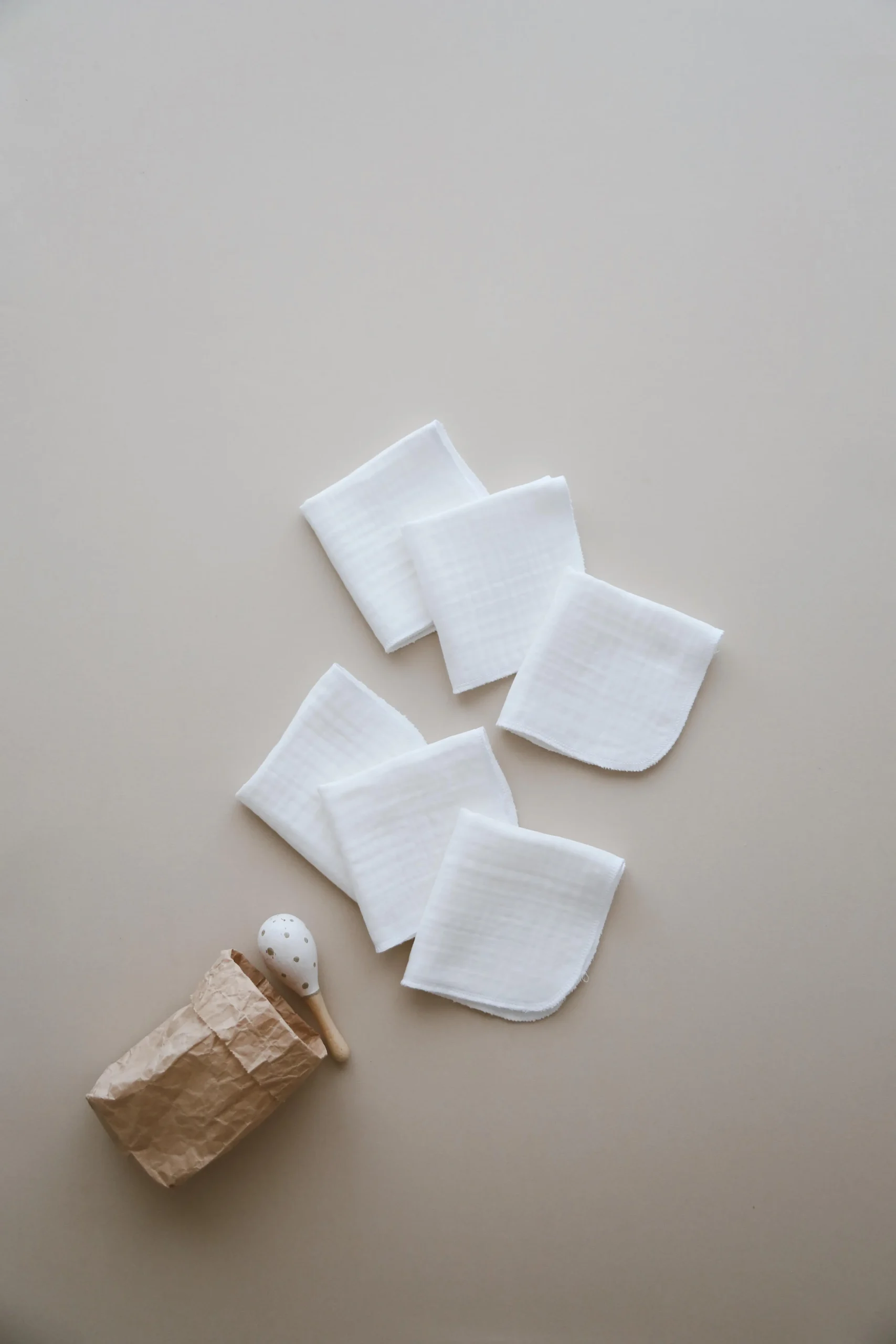 SET OD 6 BELIH MUSLIN MARAMICA - Slika 4