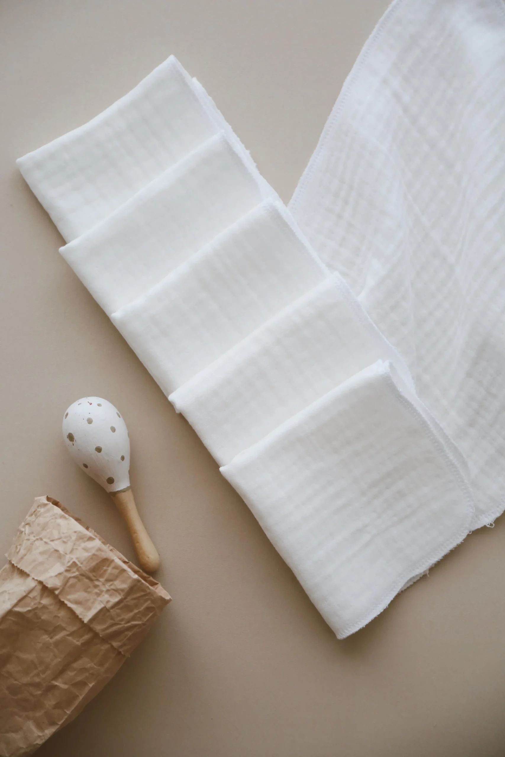 SET OD 6 BELIH MUSLIN MARAMICA - Slika 5