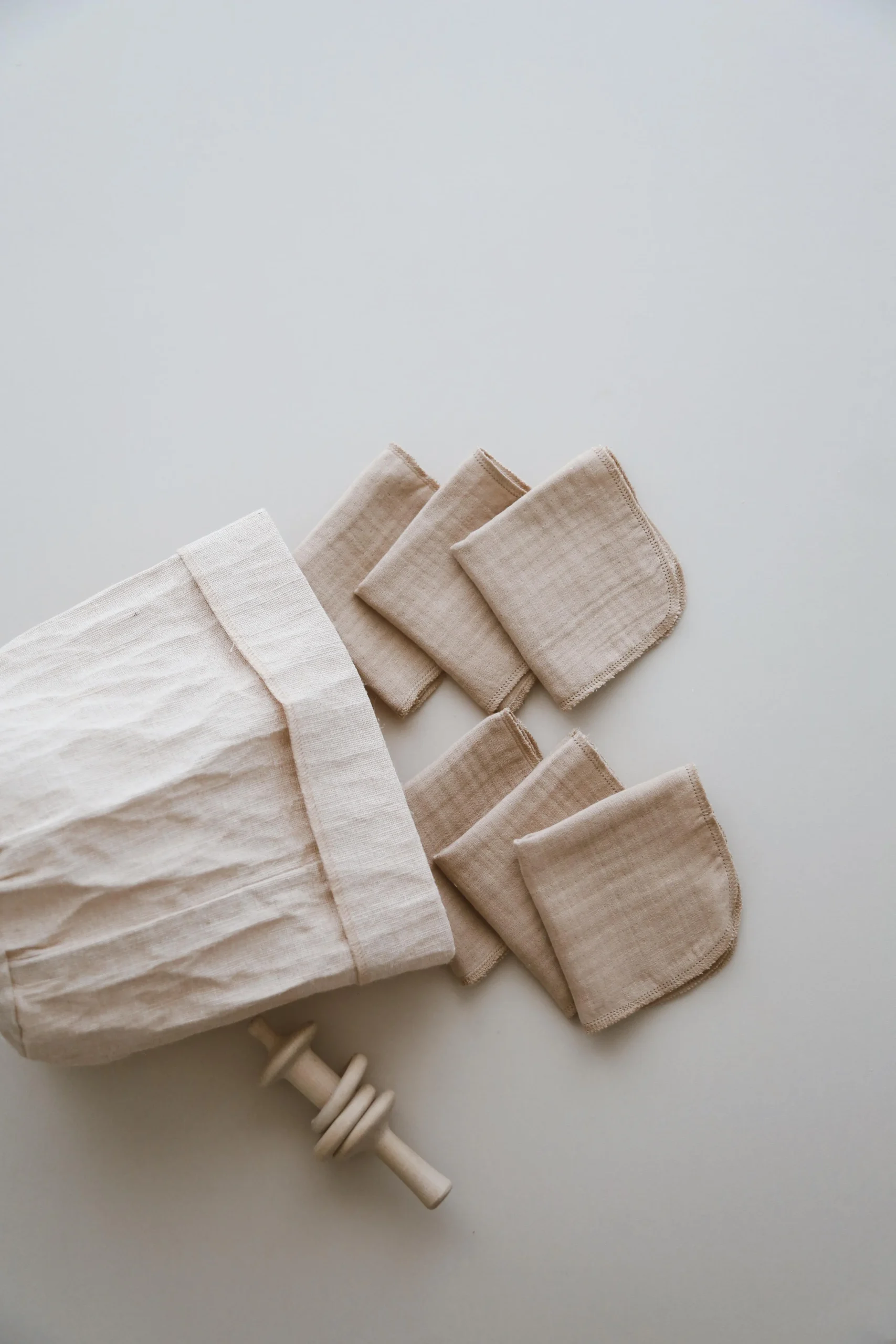 SET OD 6 MUSLIN MARAMICA KAPUĆINO - Slika 8