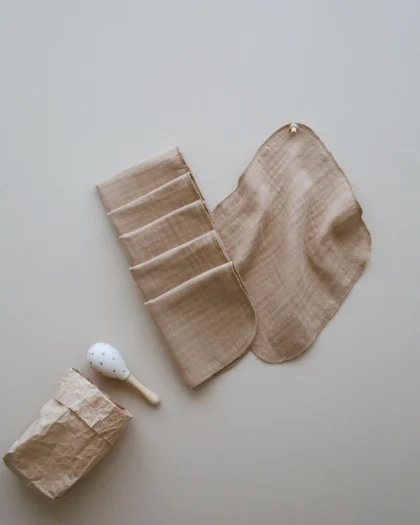 SET OD 6 MUSLIN MARAMICA KAPUĆINO
