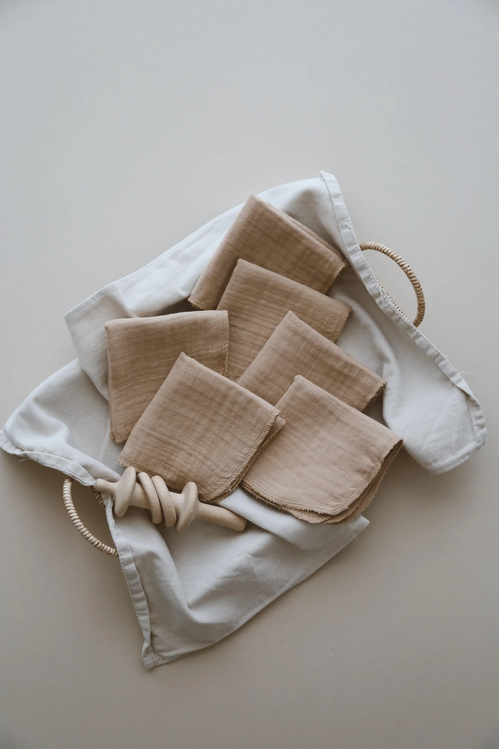 SET OD 6 MUSLIN MARAMICA KAPUĆINO - Slika 6