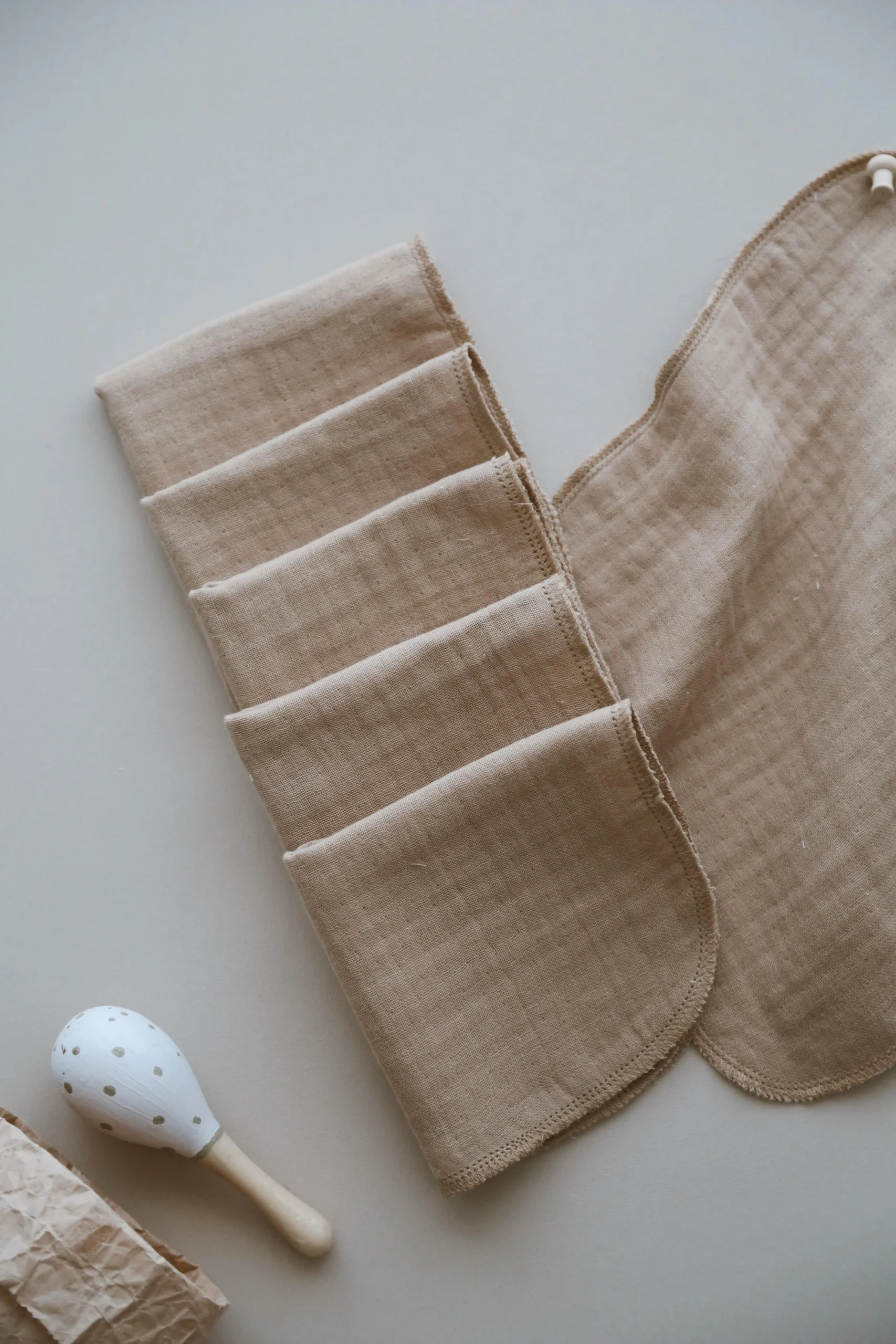 SET OD 6 MUSLIN MARAMICA KAPUĆINO - Slika 3