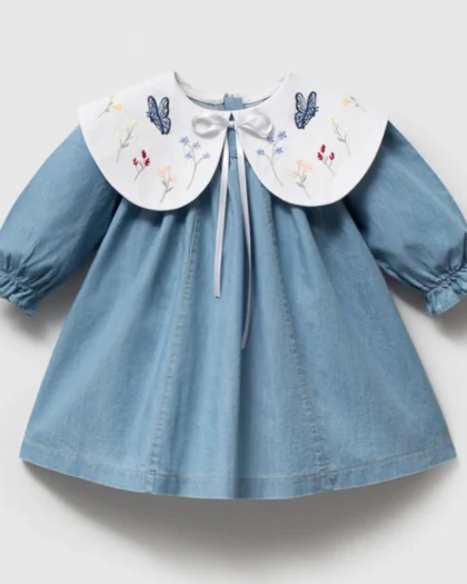 DENIM HALJINA SA BELOM KRAGNICOM
