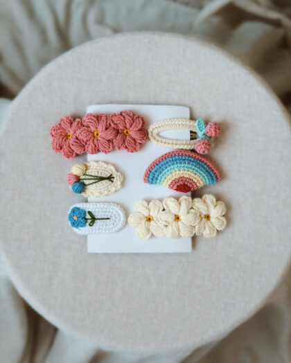 KNIT ŠNALICE ZA KOSU - set 6 komada