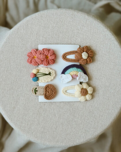 KNIT ŠNALICE ZA KOSU - set 6 komada
