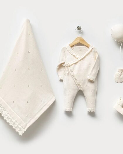 CREAM KNIT PLETENI SET
